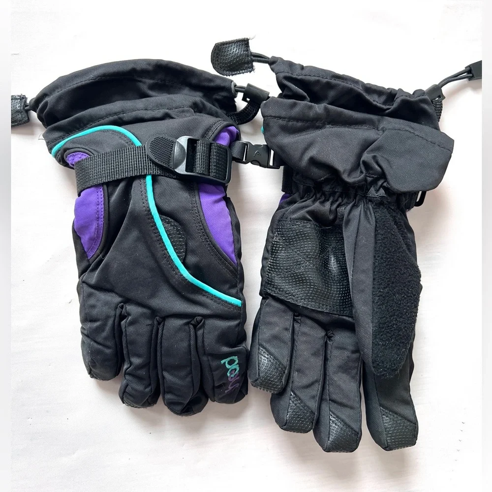 HEAD Junior Unisex Snow Ski Gloves DuPont Sorona insulation heat pocket size L